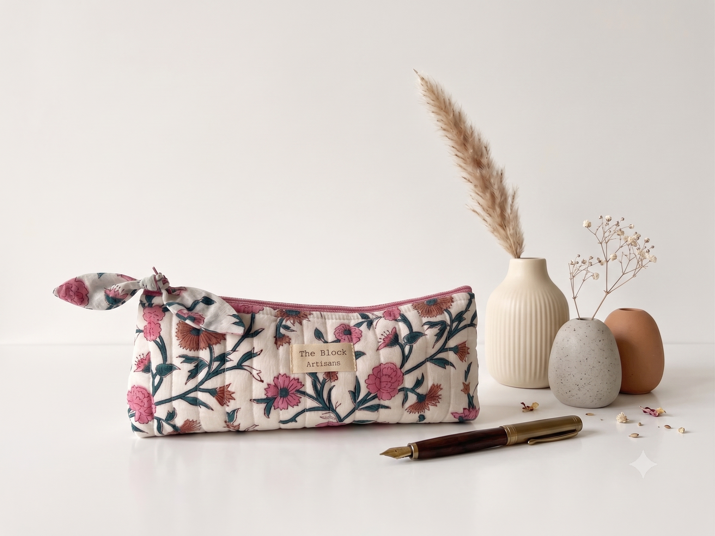 Spring Meadow Floral Pencil Case — Creative Storage with Garden Prints