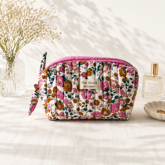 Bloom Garden Floral Medium Toiletry Bag — Elegant Organisation for Everyday Essentials